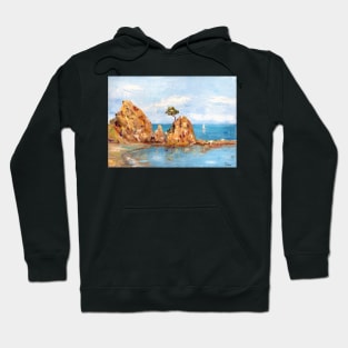 Tossa de Mar Beach. Costa Brava. Spain Hoodie